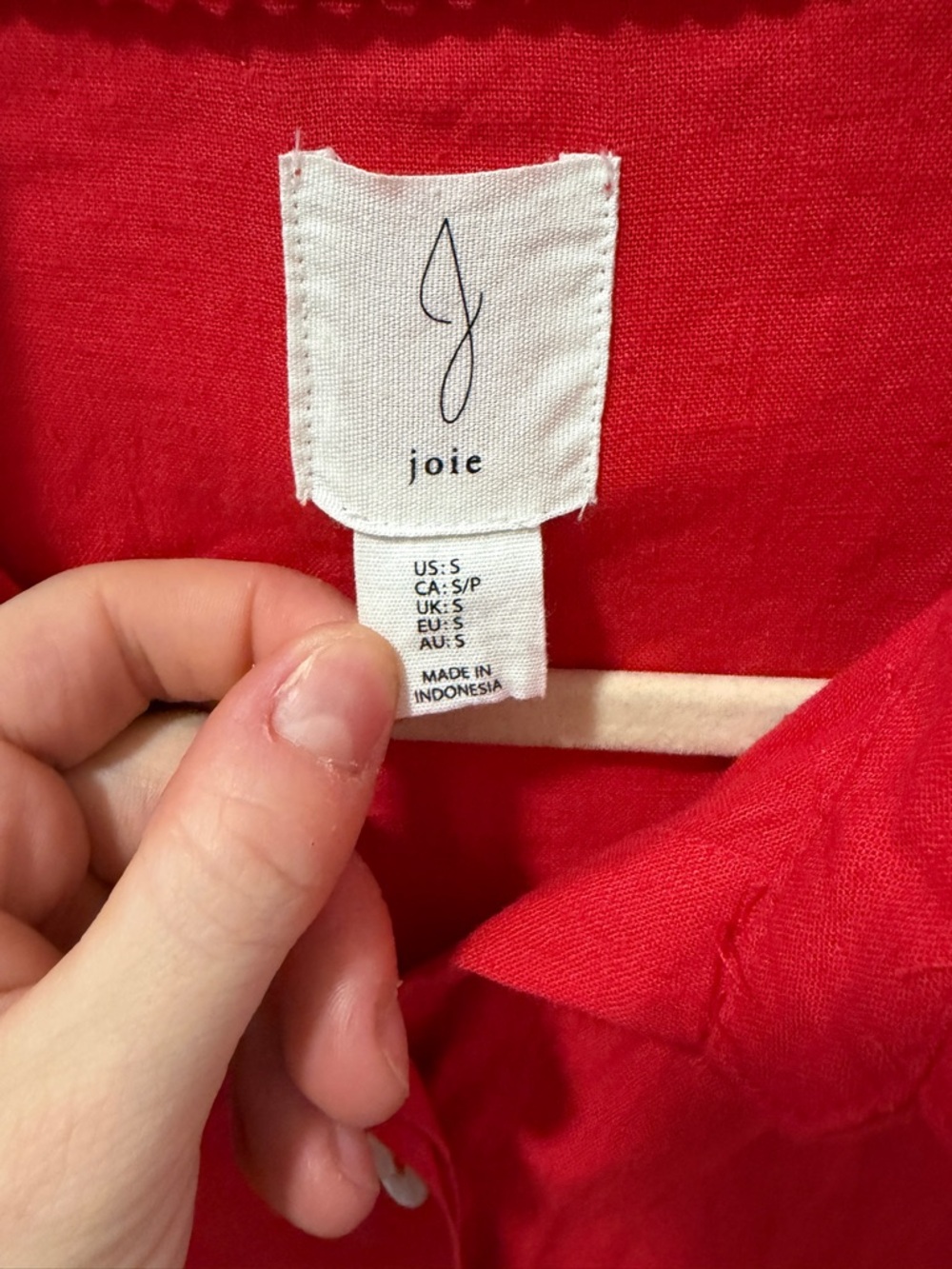 joie red linen blend midi maxi dress - Picture 3 of 6